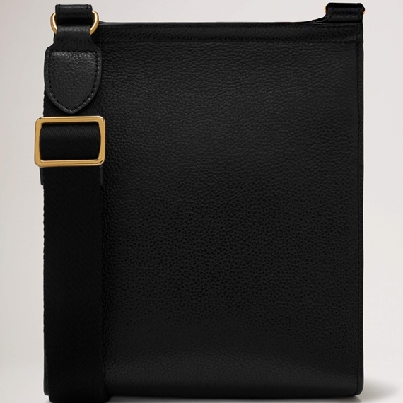 Mulberry Small Antony Black Natural Grain